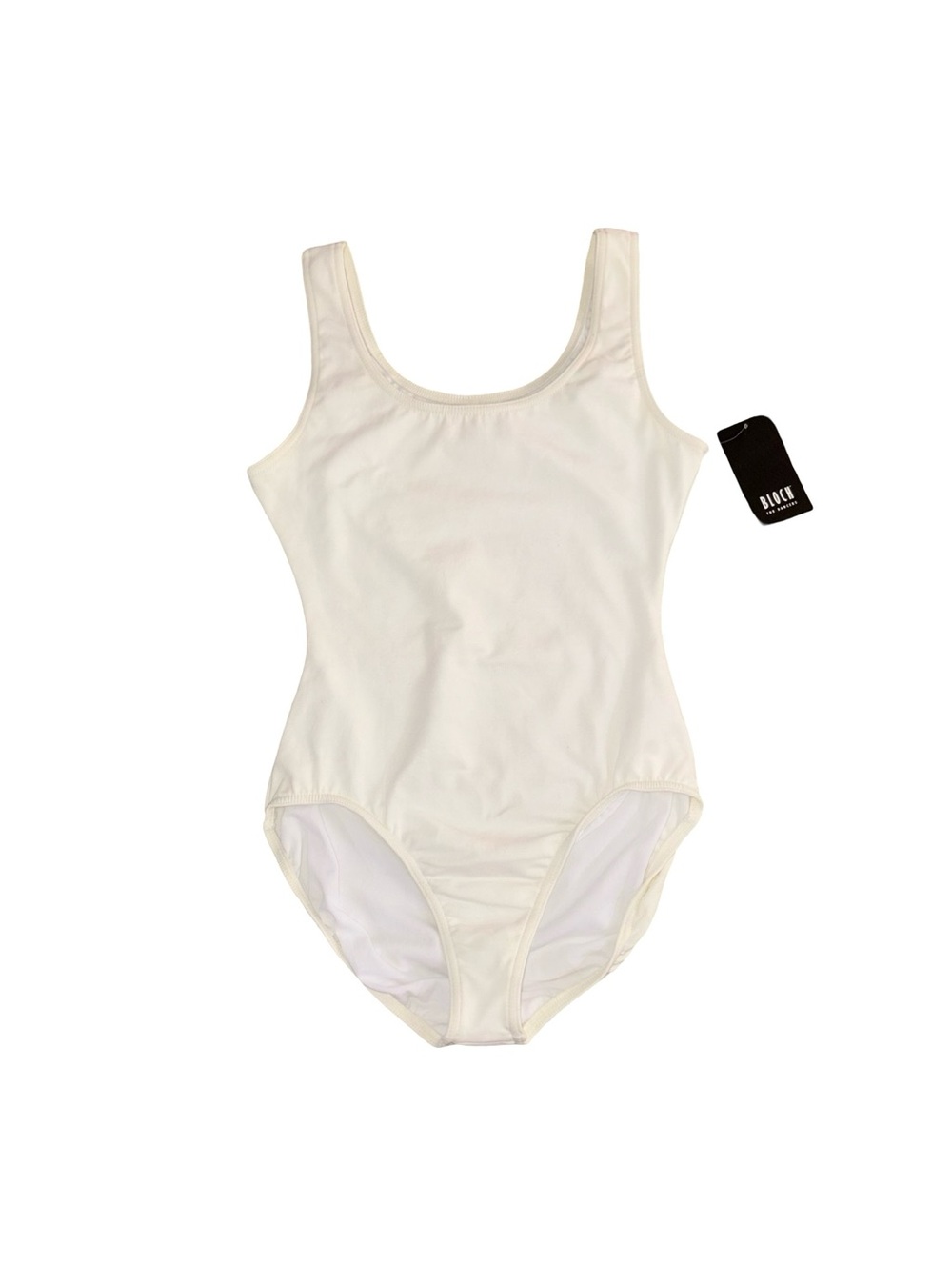 BLOCH Off White Tank Dance Leotard Adult Large NWT Ballet Gymnastics
